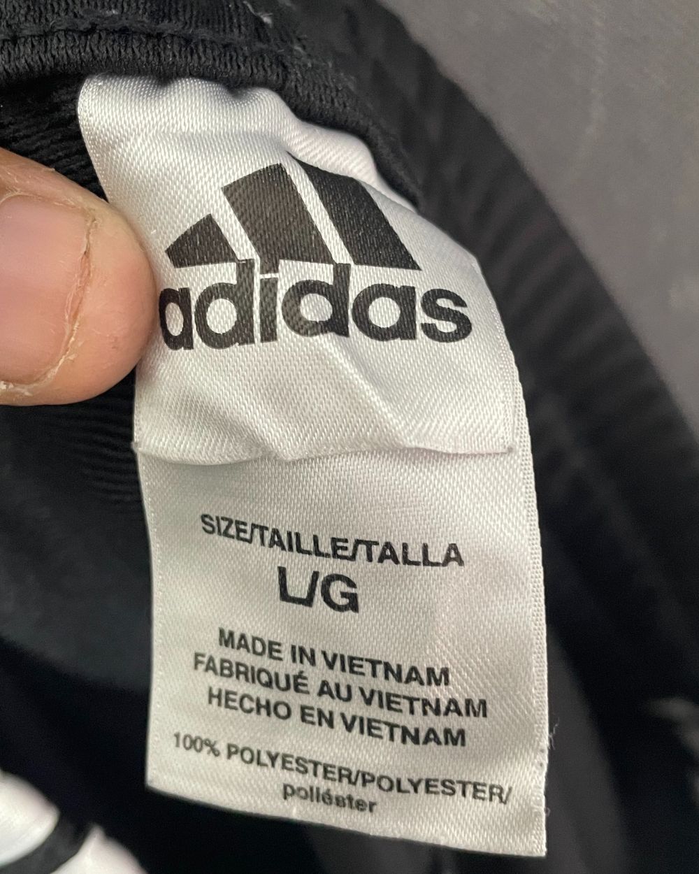 Adidas Black Sport Trouser For Men Small