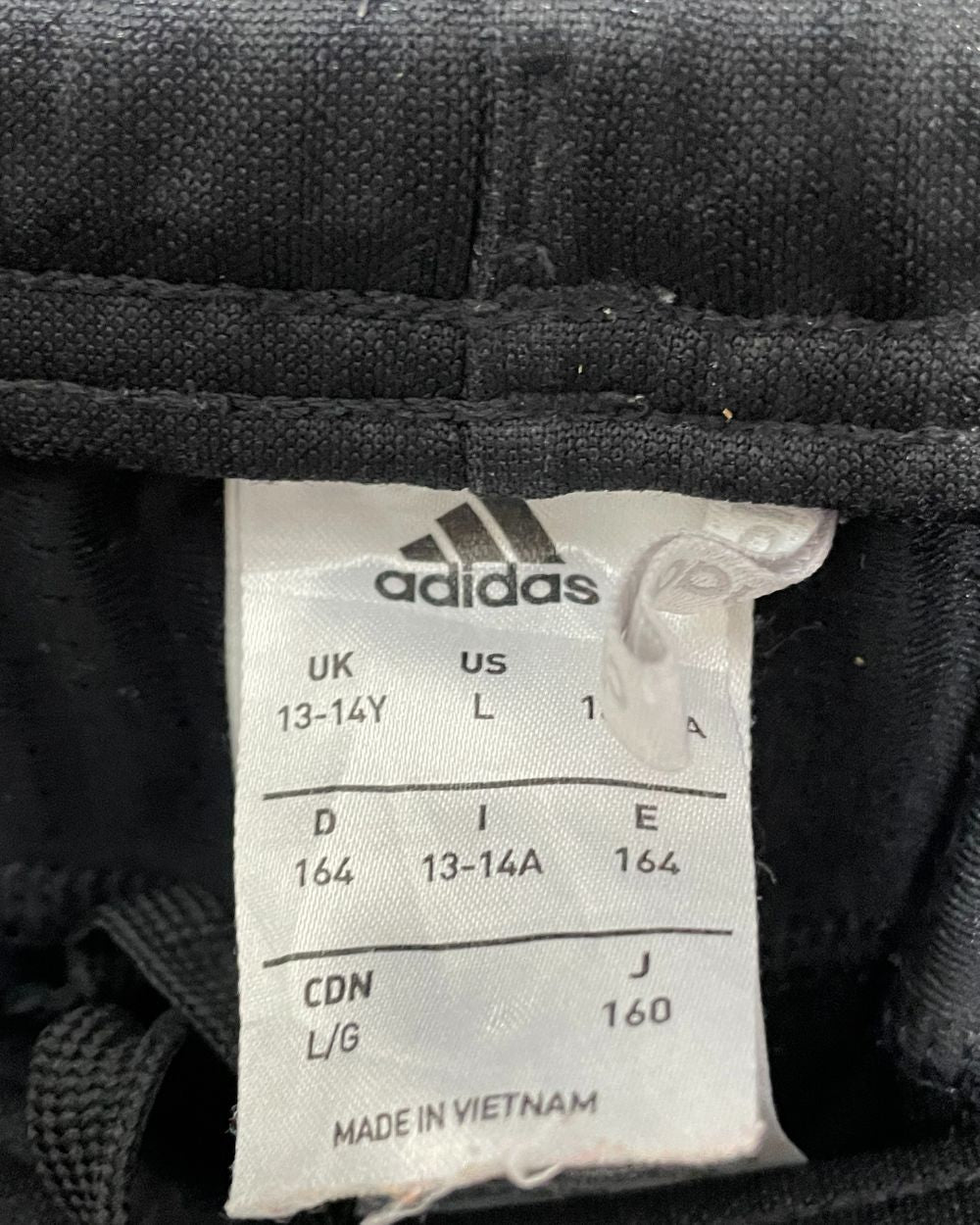 Adidas Black Sport Trouser For Men 14 Years