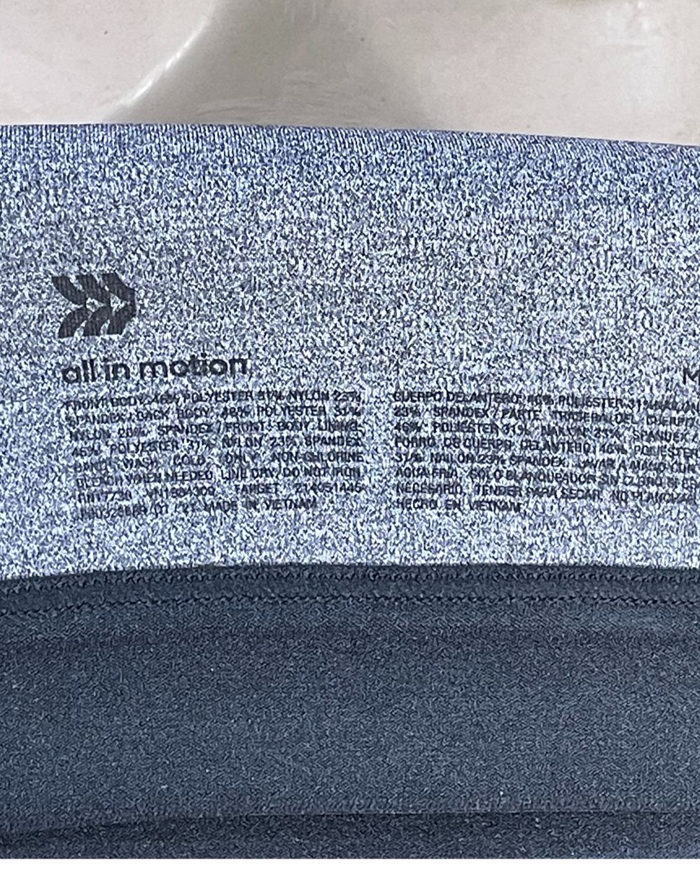 All in Motion Gray Sport Bra For Women Large | ThriftHub.pk