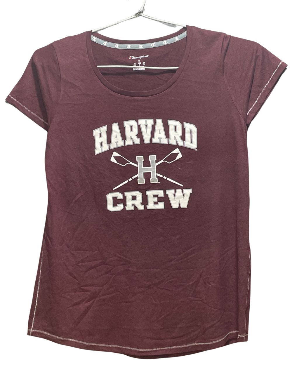 Champion Maroon Sport T shirt For Women Large | ThriftHub.pk