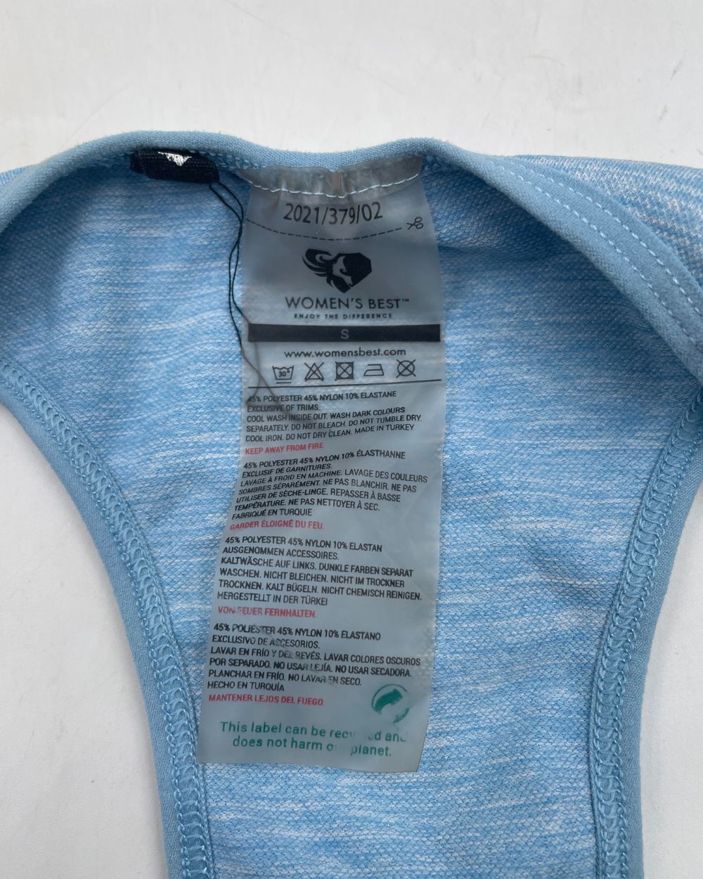 Women's Best Blue Sport Bra For Women Small