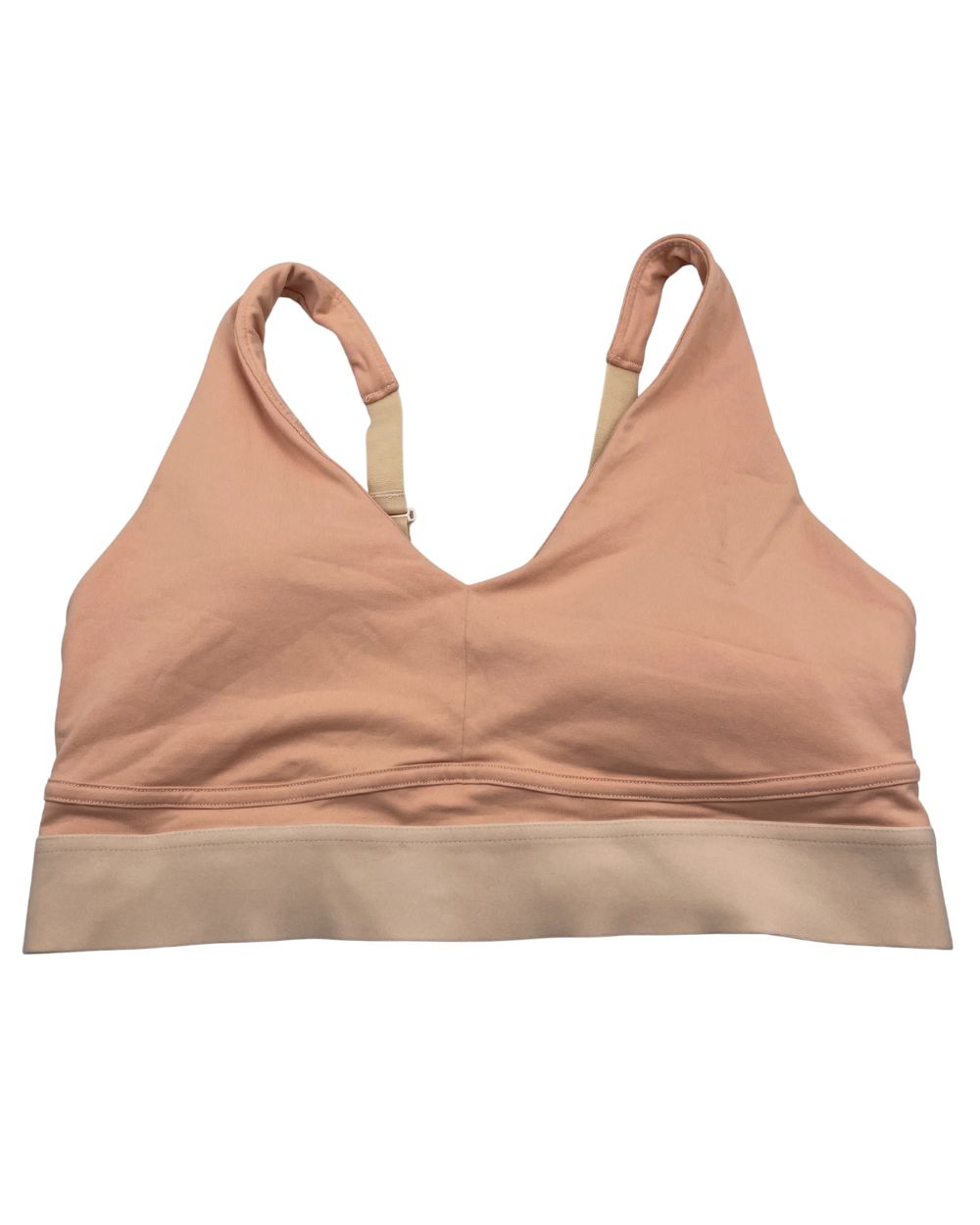Fabletics Cream Sport Bra For Women X Large