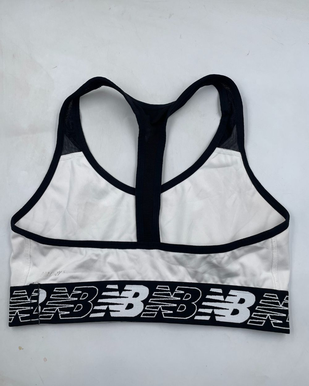 New Balance White Sport Bra For Women Medium