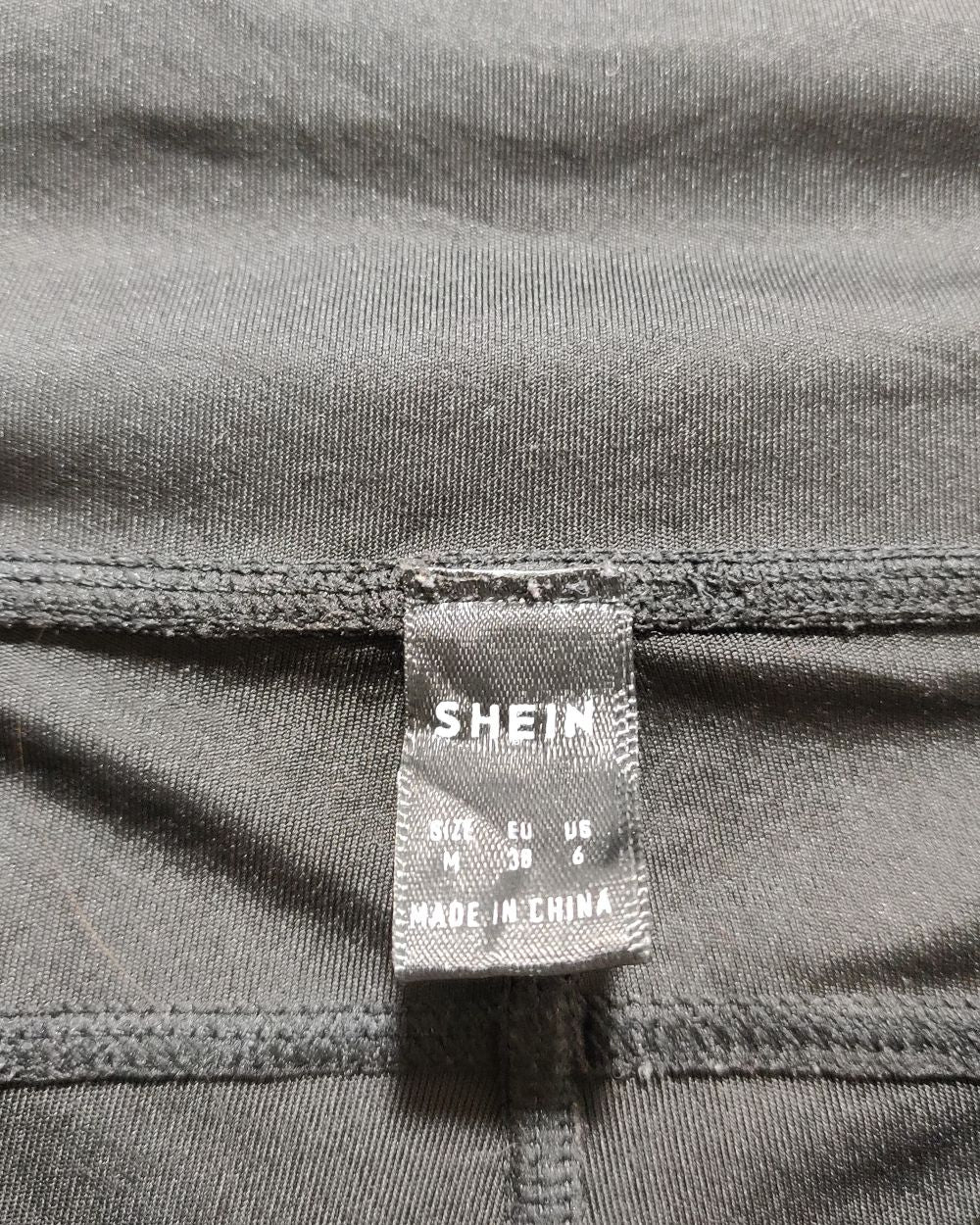 SHEIN Black Sport Gym Tights For Women M