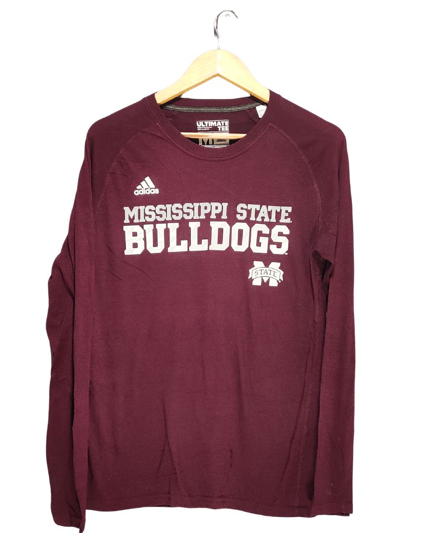 Adidas Maroon Sport T Shirt For Men M