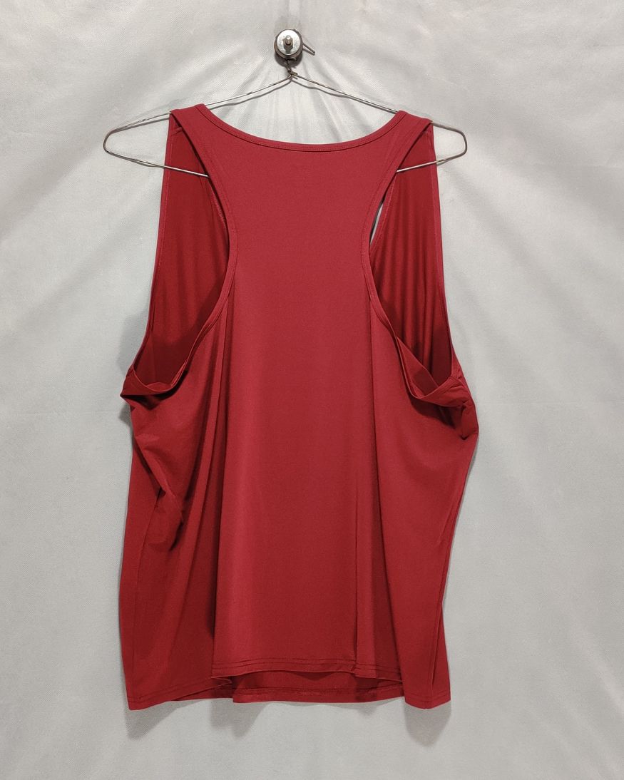 Reebok Maroon Sport Vest T Shirt For Men XXL