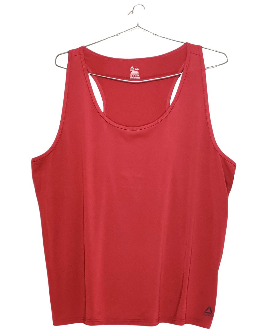 Reebok Maroon Sport Vest T Shirt For Men XXL