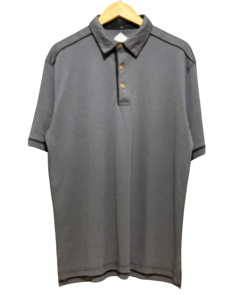 Straight Down Gray Sport Polo T Shirt For Men L