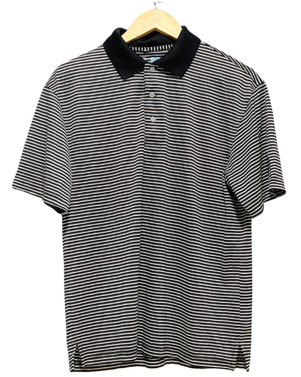 PGA Tour Black Sport Polo T Shirt For Men M