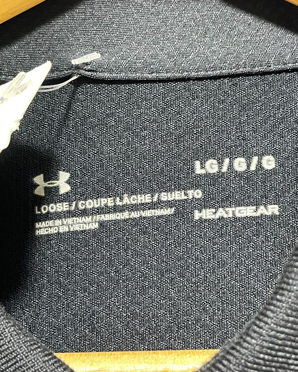 Under Armour Black Sport Polo T Shirt For Men L