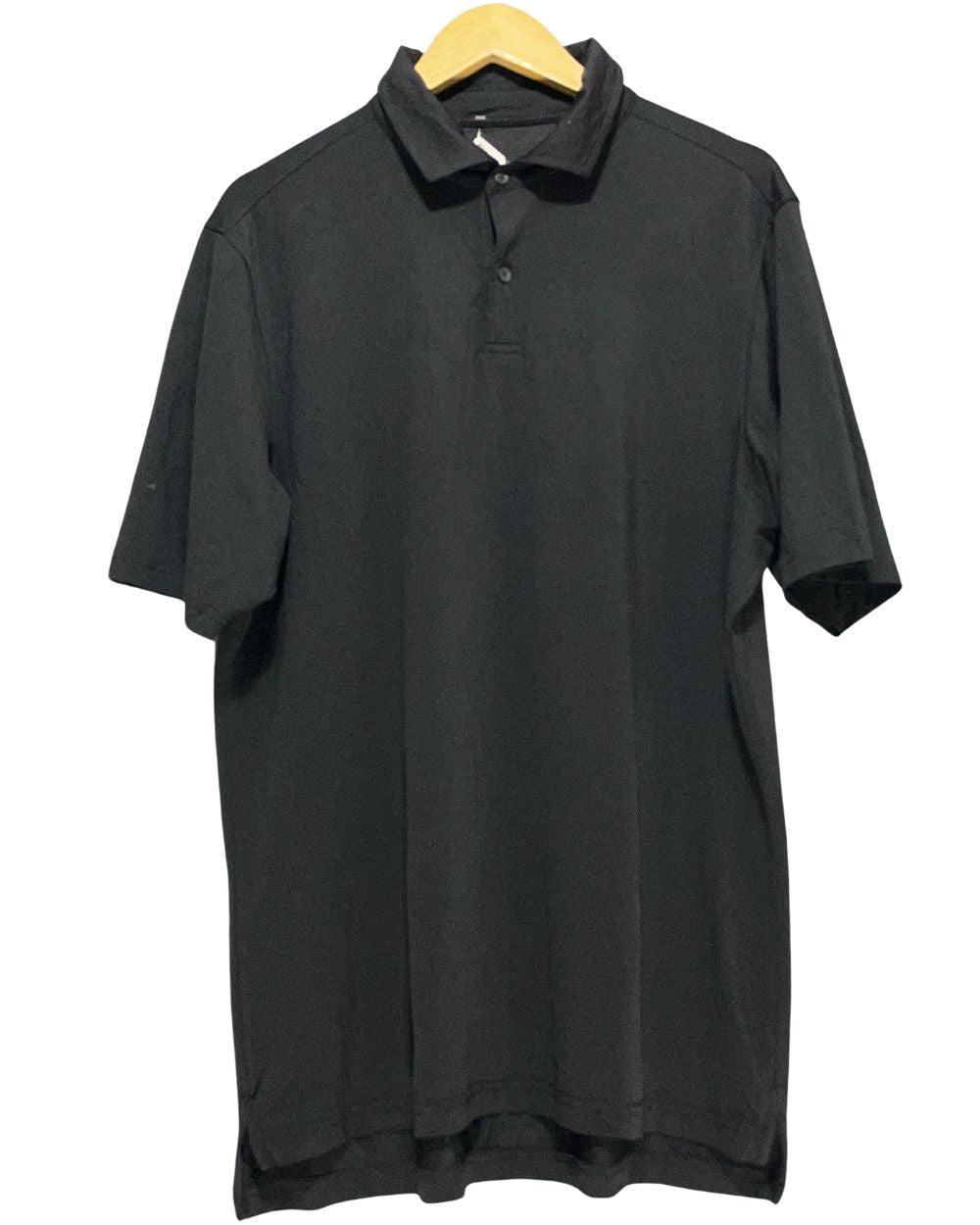 FG Tech Black Sport Polo T Shirt For Men L