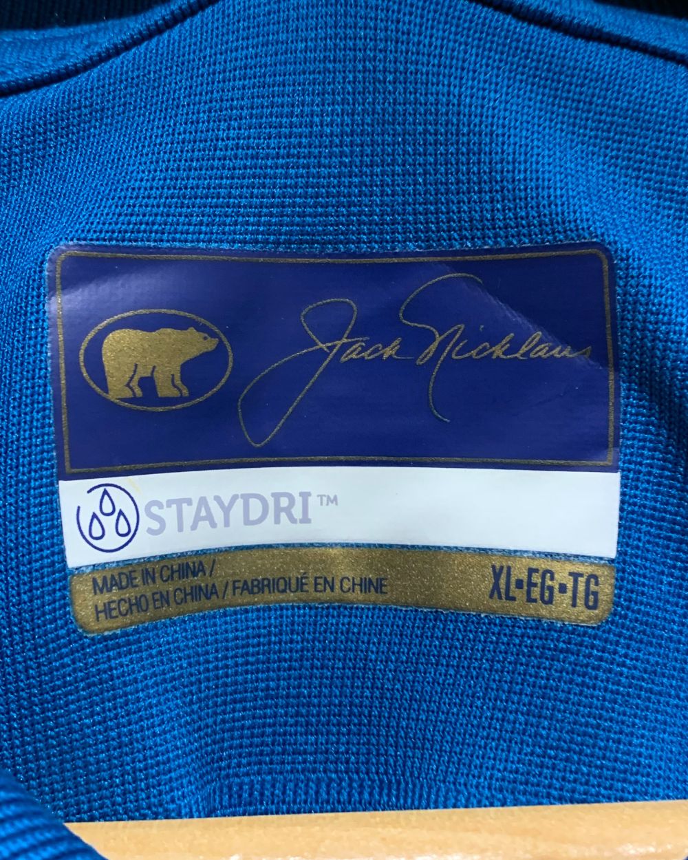Jack Nicklaus Blue Sport Polo T Shirt For Men XL