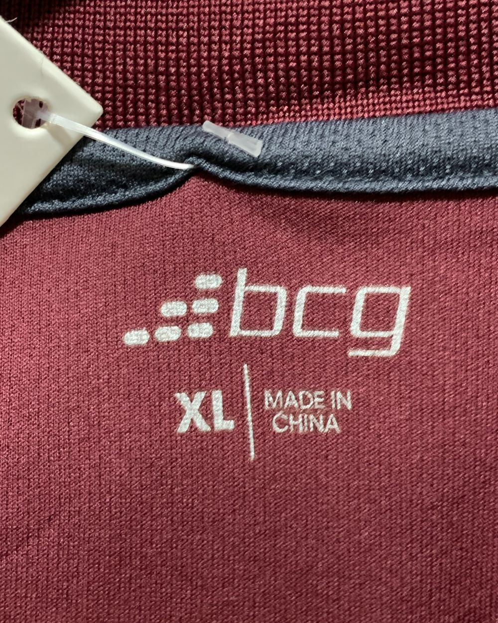 Bcg Maroon Sport Polo T Shirt For Men XL