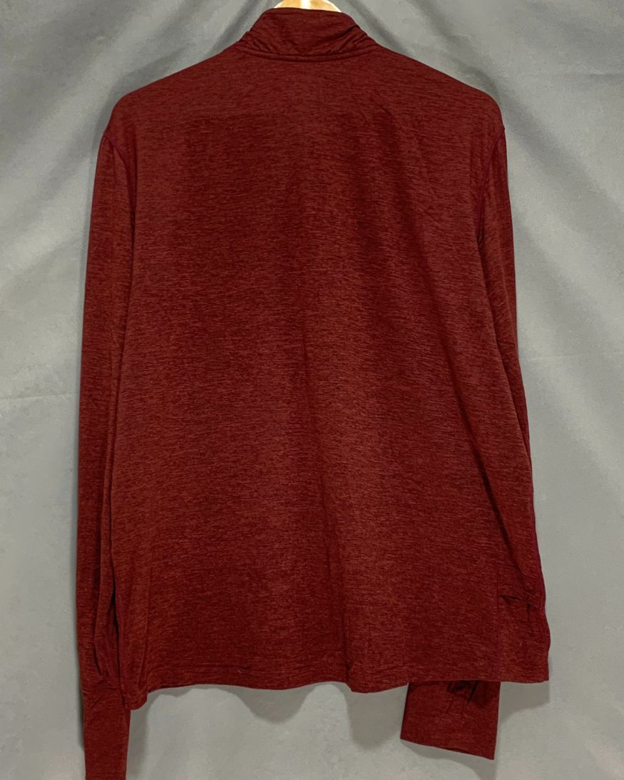 Brooks Maroon Sport Polo T Shirt For Men XL