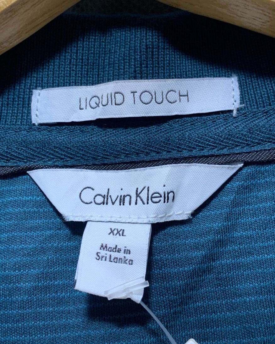 Calvin Klein Green Sport Polo T Shirt For Men XXL