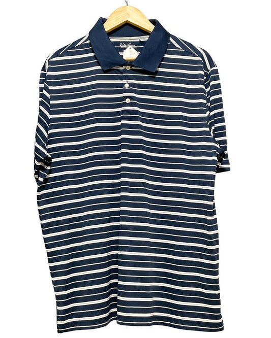 Walter Hagen Blue Sport Polo T Shirt  For Men M