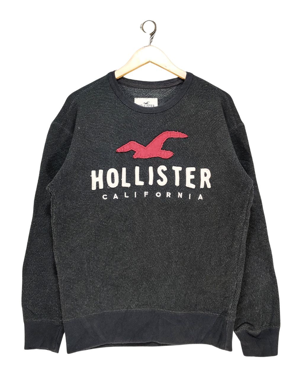 Hollister Black For Men Sport Sweatshirt S