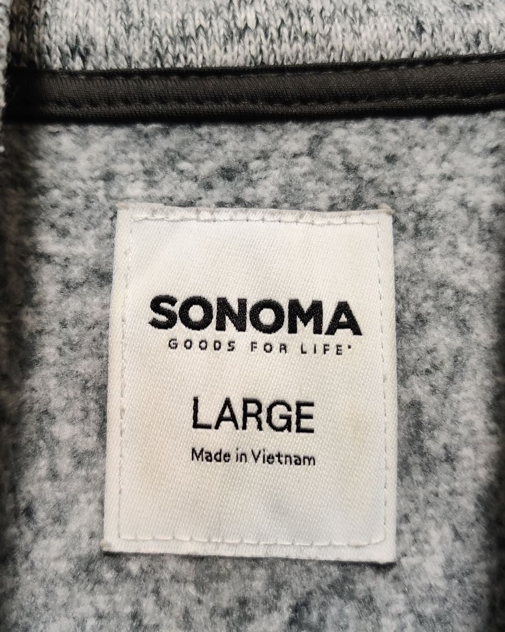 Sonoma Gray For Men Sport Zipper L