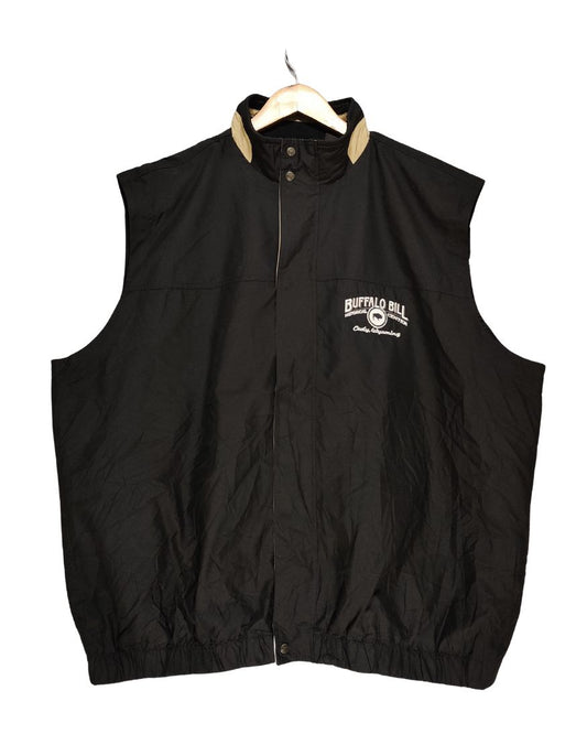 Ahead Black For Men Sport Vest Zipper XXL