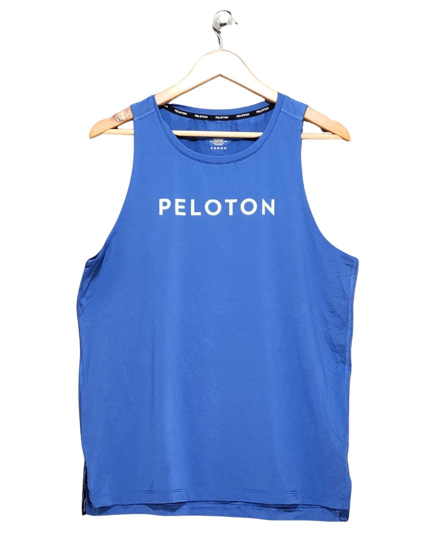 Peloton Blue Sport Vest T Shirt For Men S