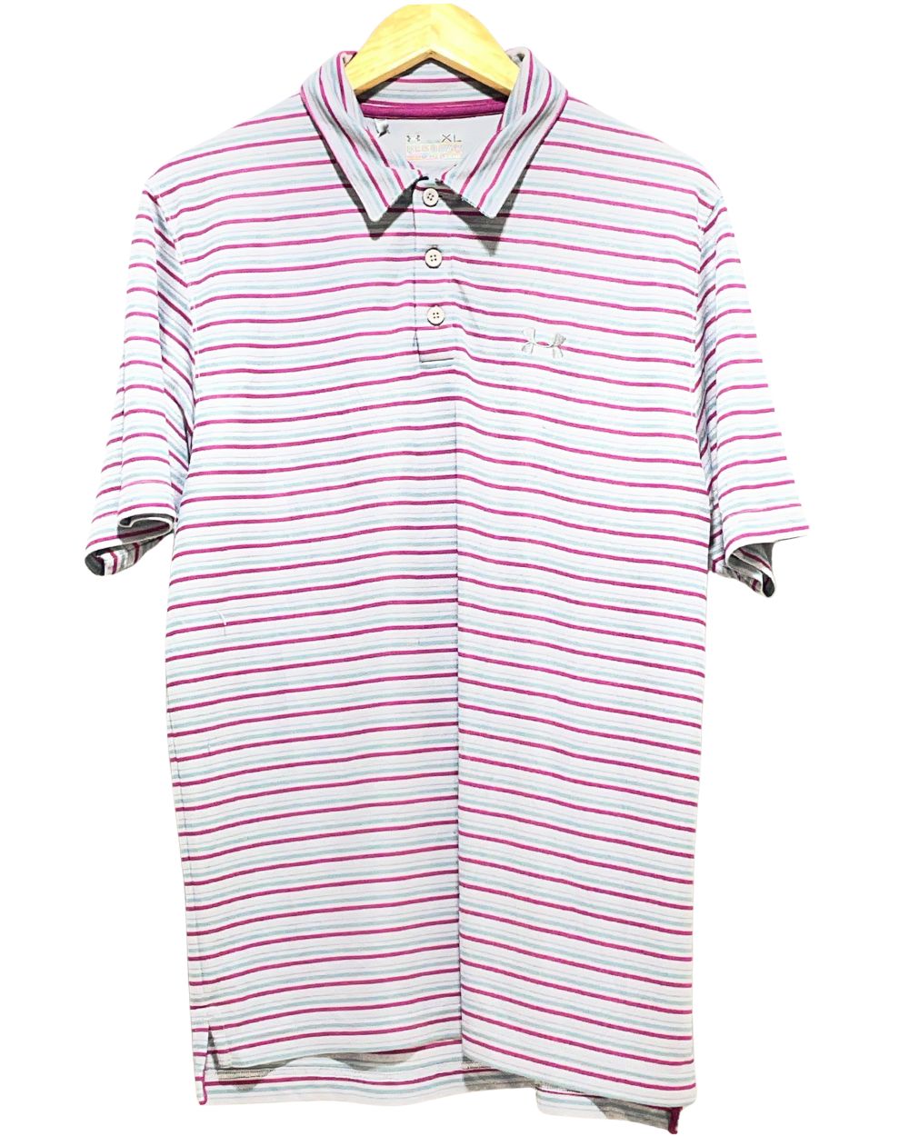 Under Armour Gray Sport Polo T Shirt For Men XL