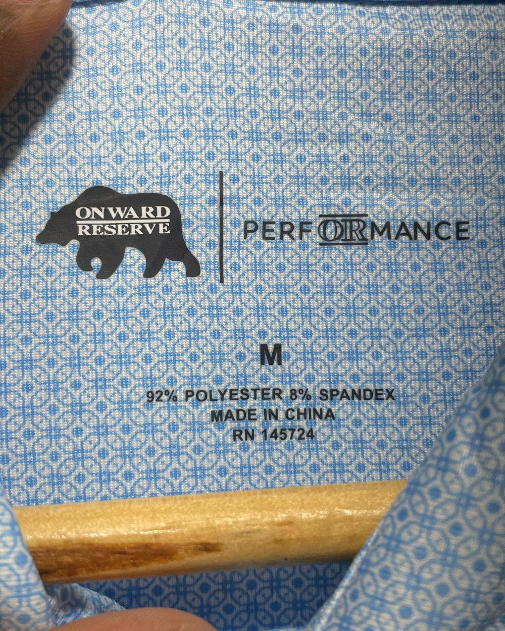 Onward Reserve Blue Sport Polo T Shirt For Men M