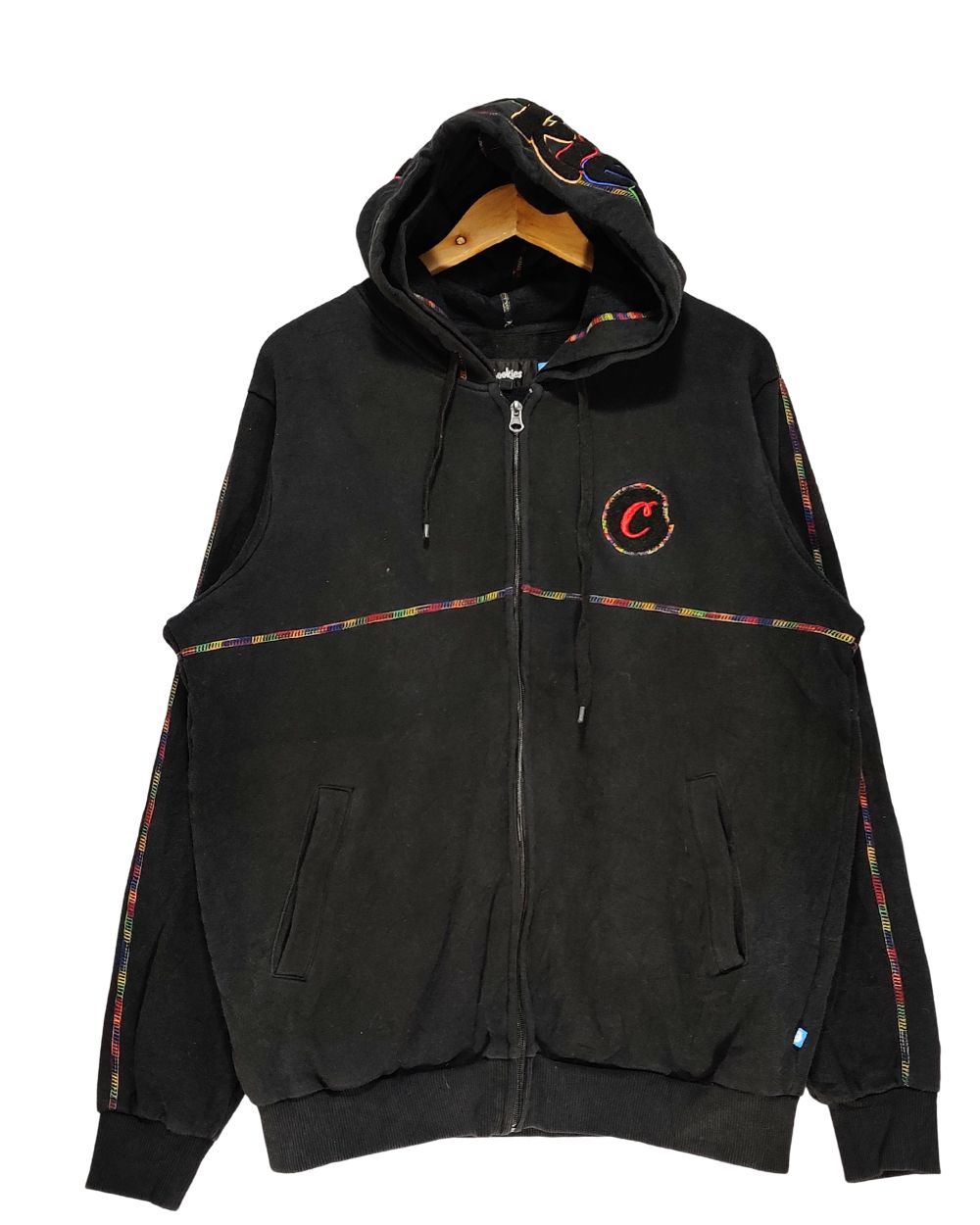 Cookies Black For Men Sport Zipper L