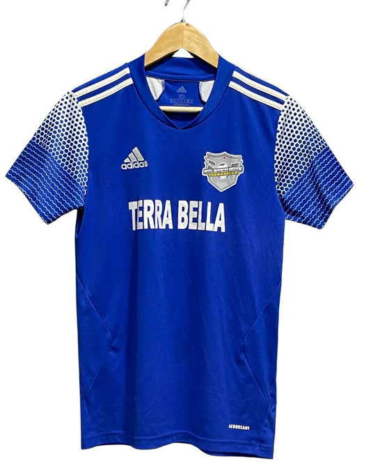 Adidas Blue Sport T shirt For Women X Small | ThriftHub.pk