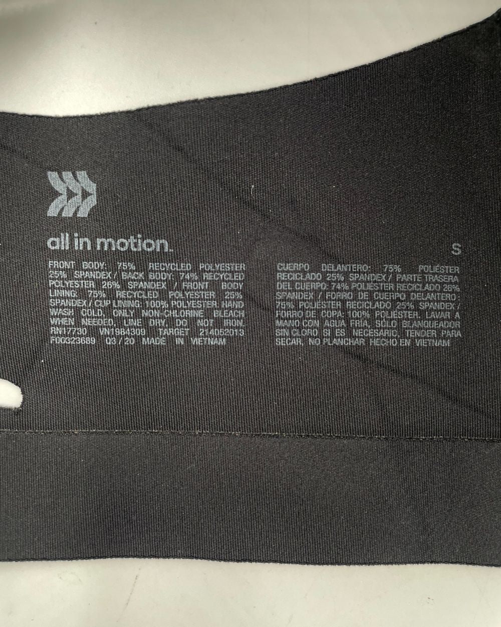 All In Motion Black Sport Bra For Women S | ThriftHub.pk