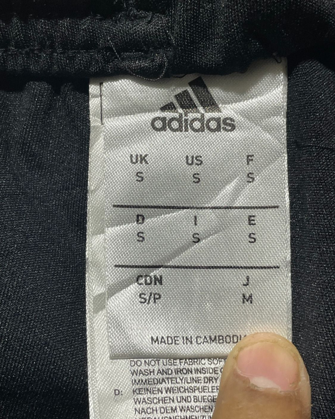 Adidas Black Sport Short For Women Medium | ThriftHub.pk