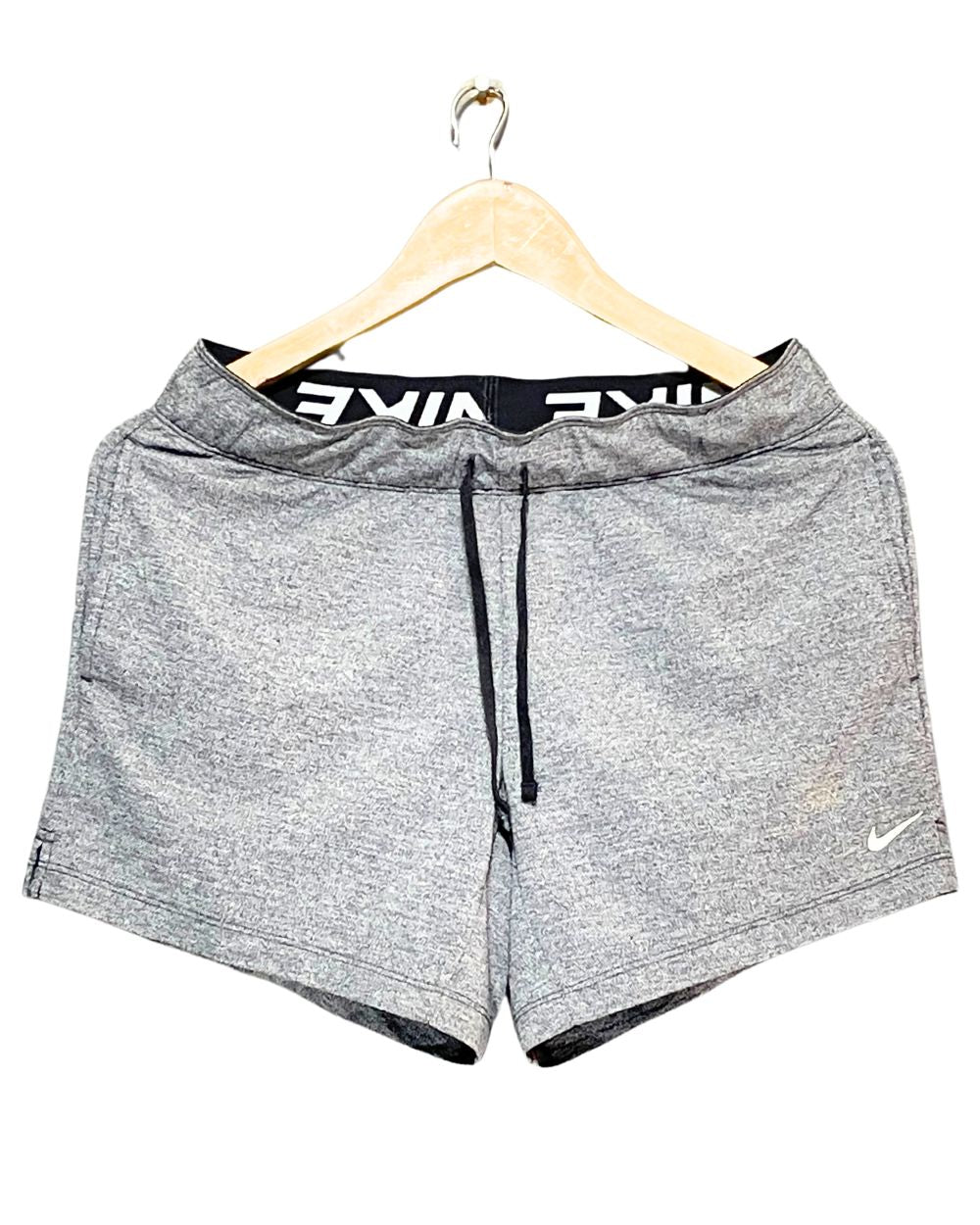 Nike Gray Sport Short For Women L | ThriftHub.pk