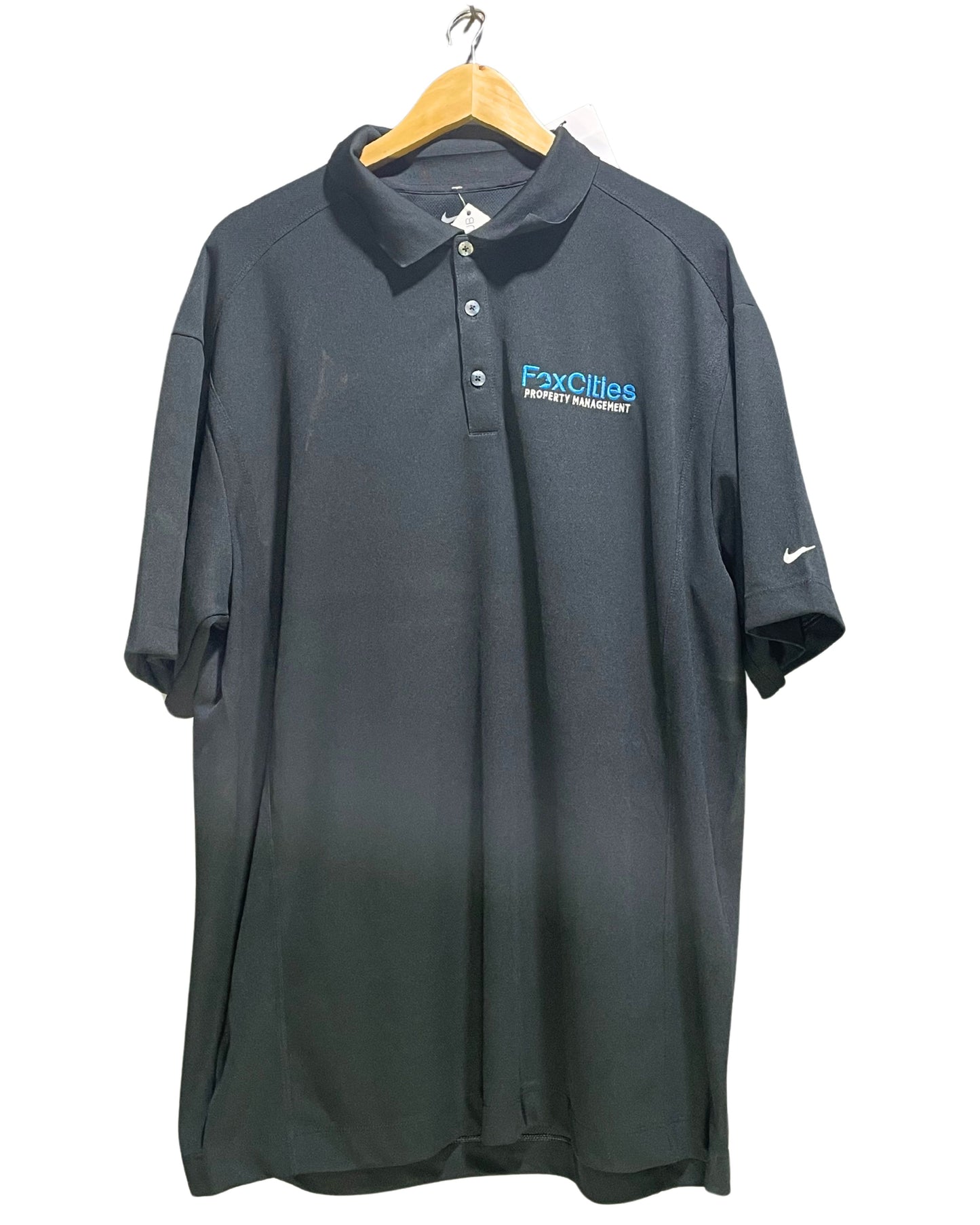 Nike Black Sport Polo T Shirt For Men XL | ThriftHub.pk