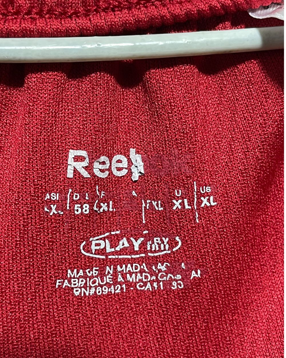 Reebok Red Sport Short For Men X Large