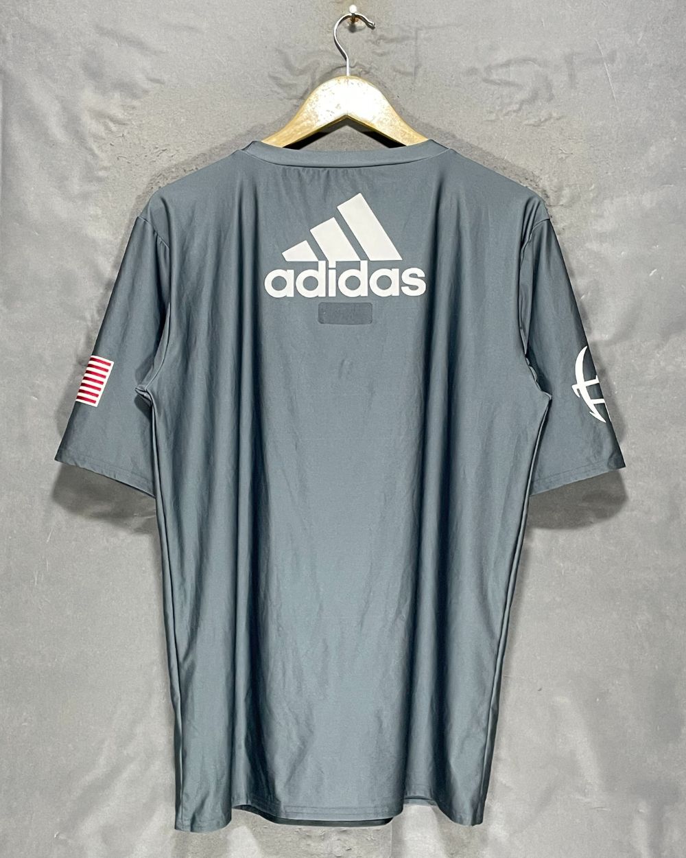 Adidas Gray Sport T Shirt For Men Medium