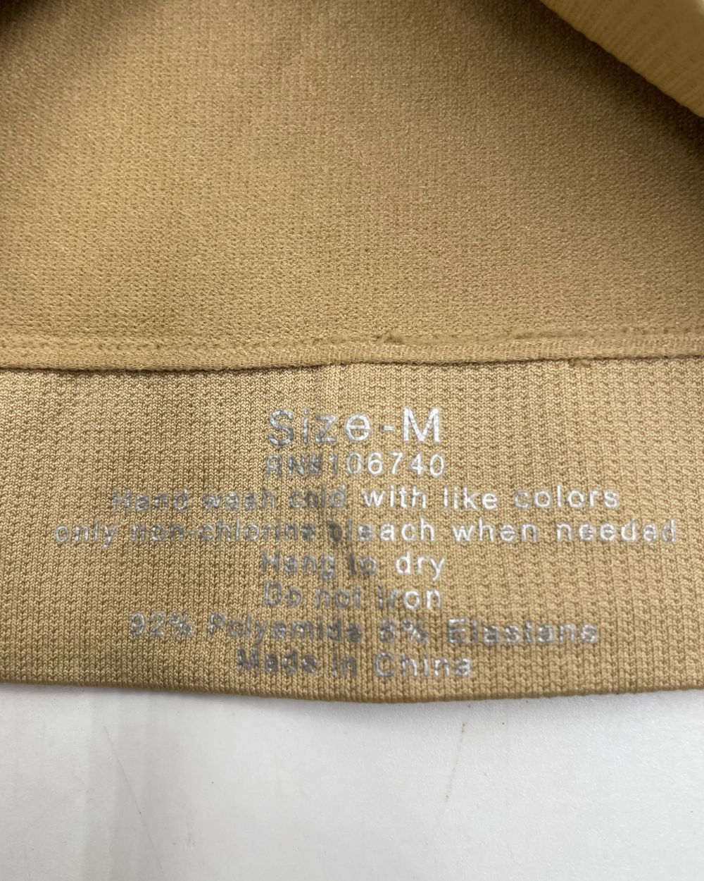 Thrift Hub Cream Sport Bra For Women Medium