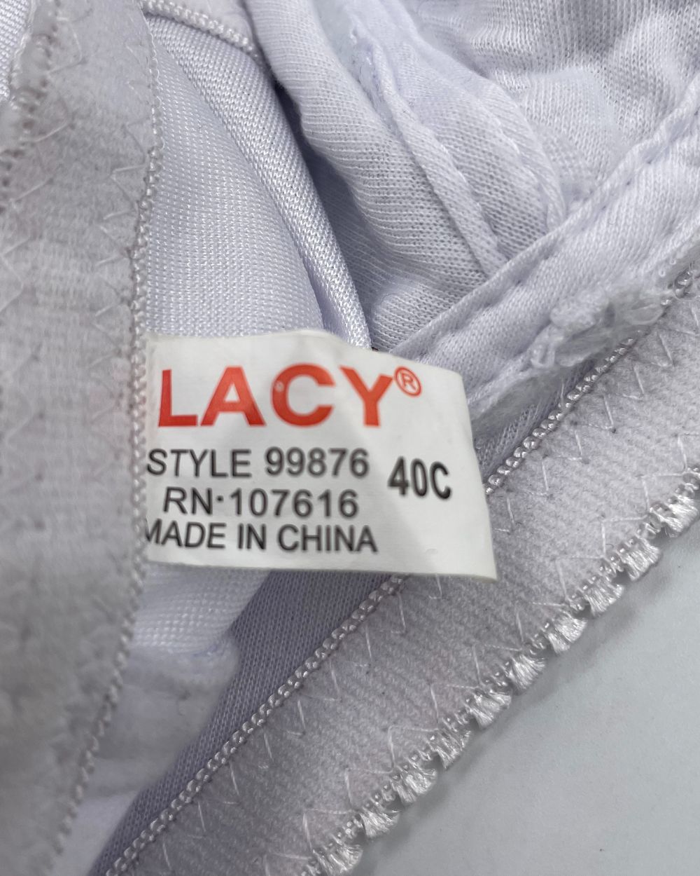 Lacy White Sport Bra For Women X Large