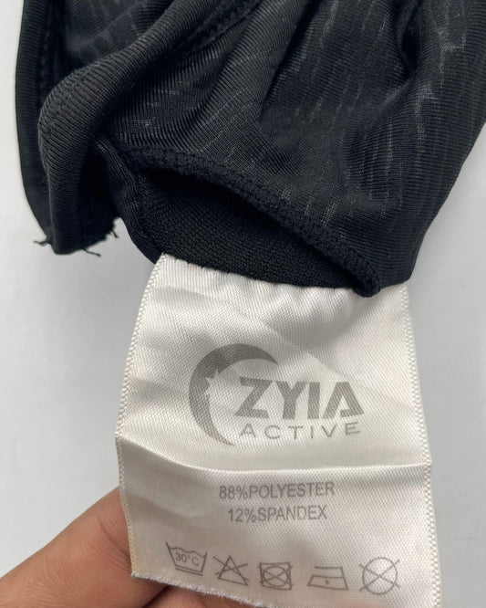 Zyia Black Sport Bra For Women Large