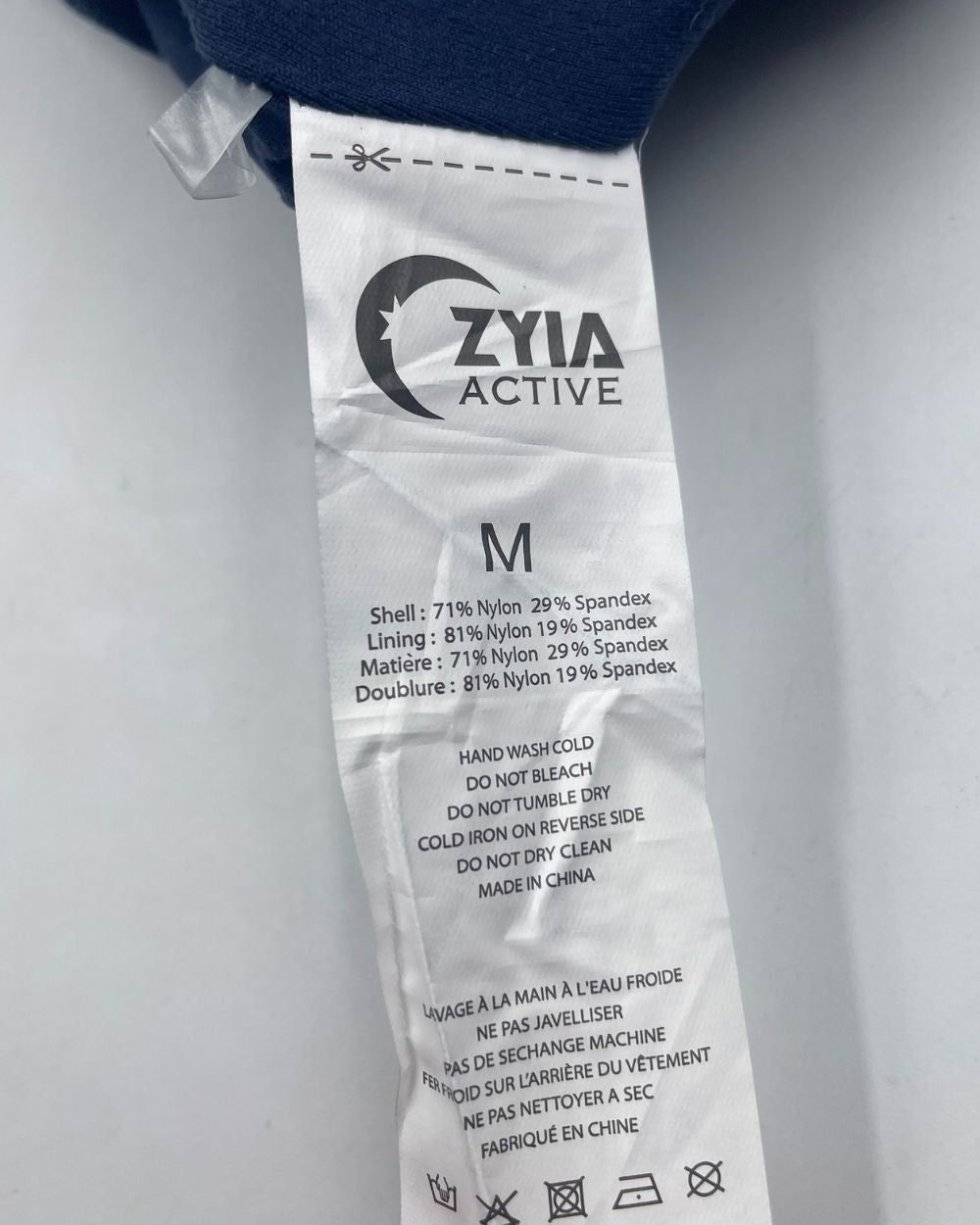 Zyia Blue Sport Bra For Women Medium