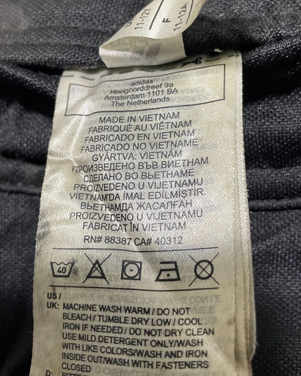 Adidas Black Sport Trouser For Men Small