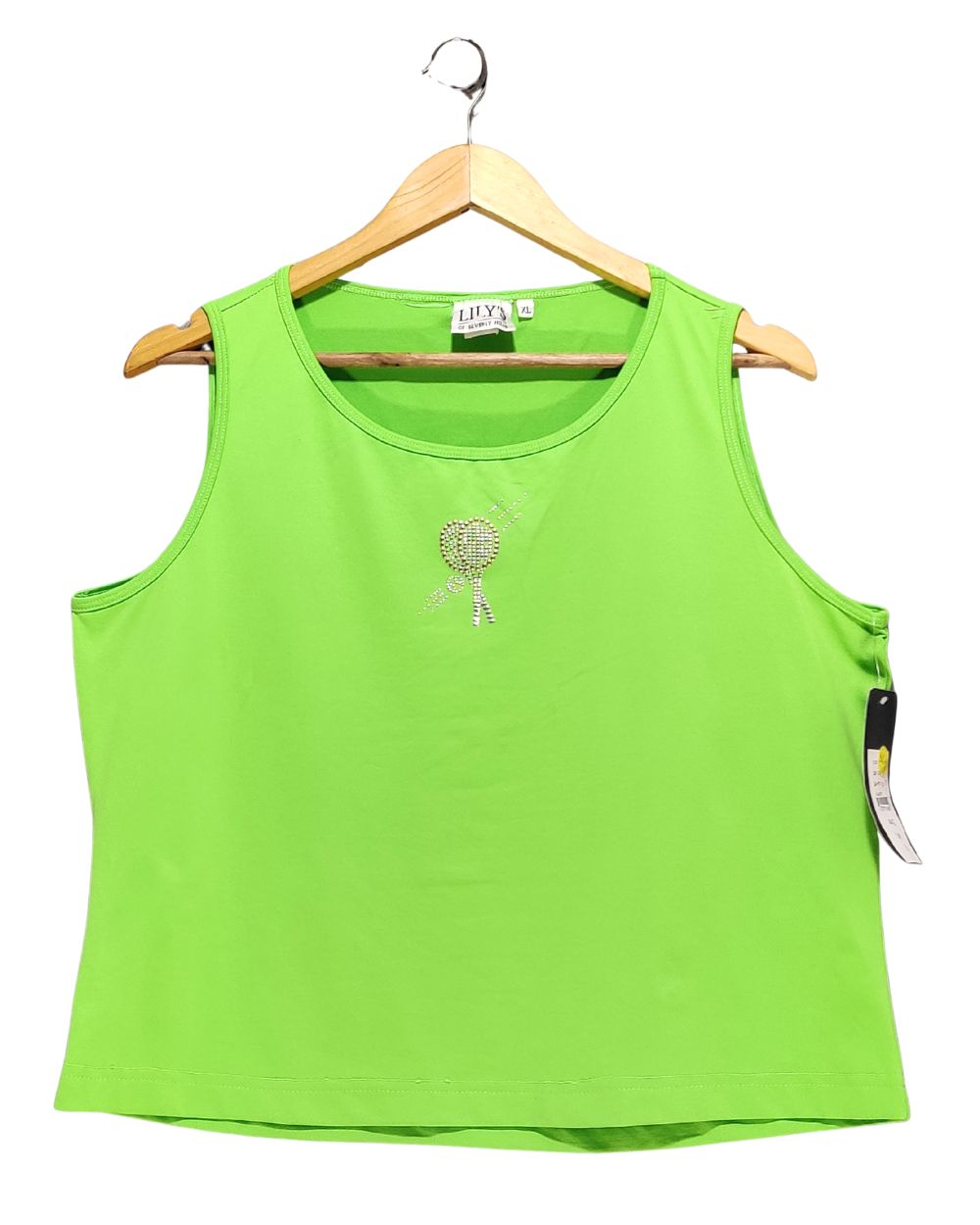LILY'S Green Sport Vest T Shirt  For Women X Large