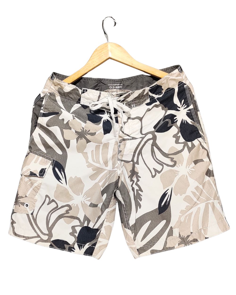 Old Navy White Parachute Short For Men M