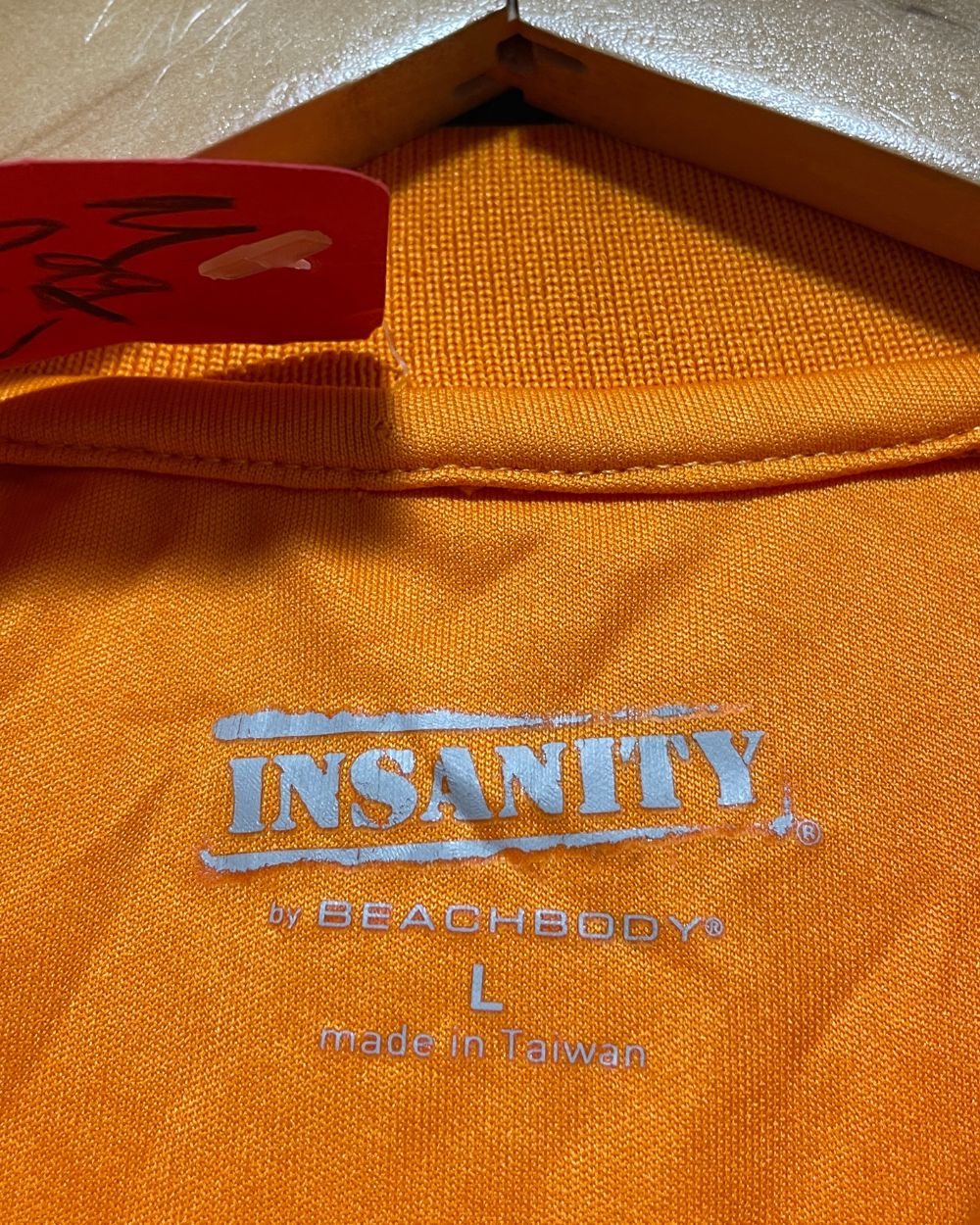 Insanity Orange Sport Polo T Shirt For Men Large