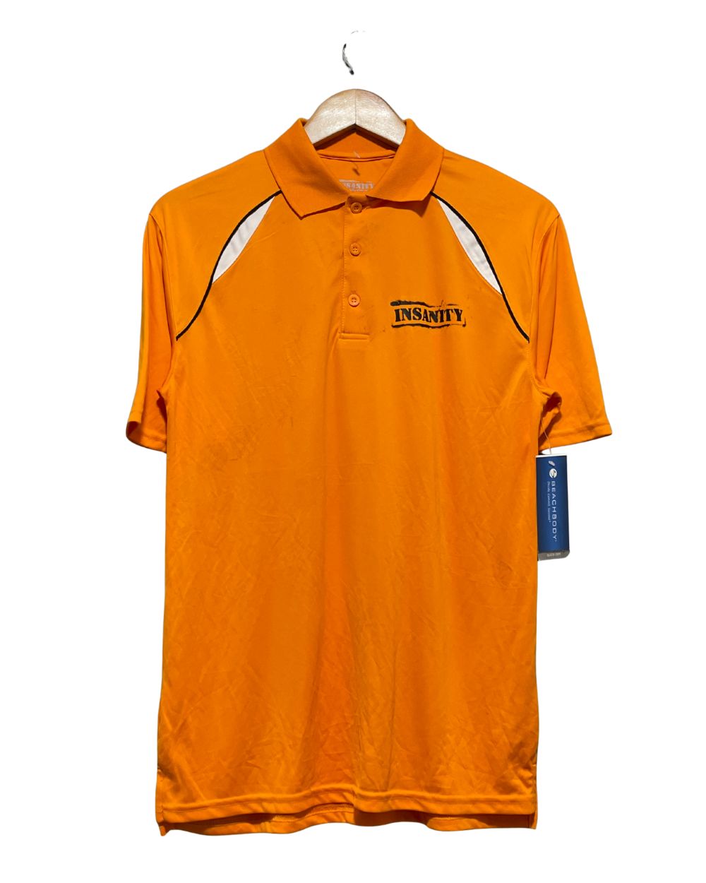 Insanity Orange Sport Polo T Shirt For Men M