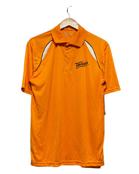 Insanity Orange Sport Polo T Shirt  For Men Small