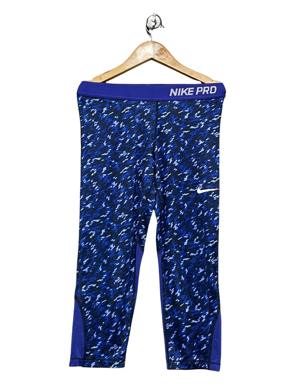 Nike Pro Blue Sport Gym Tights For Women Large