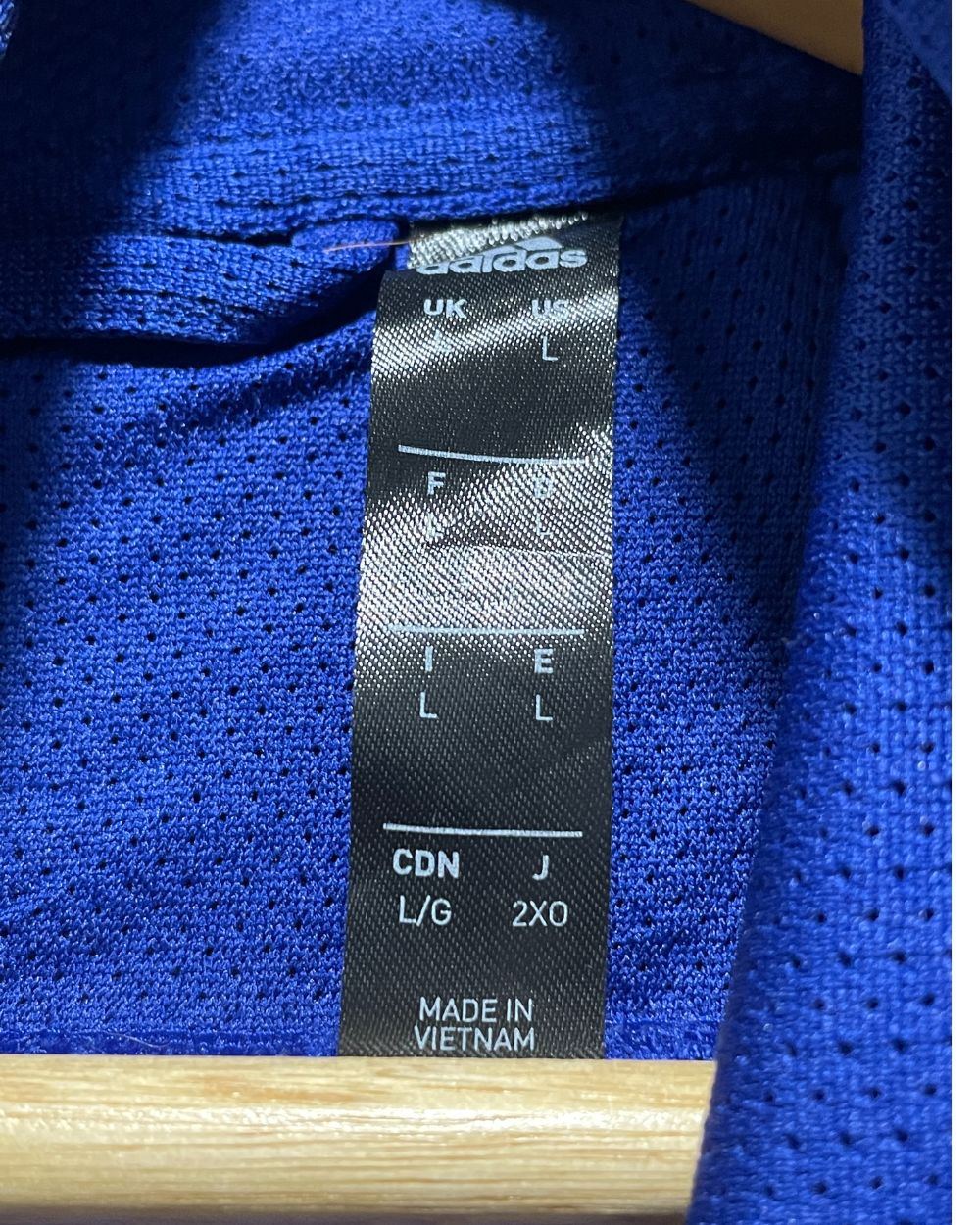 Adidas Blue Hoodie For Men Large