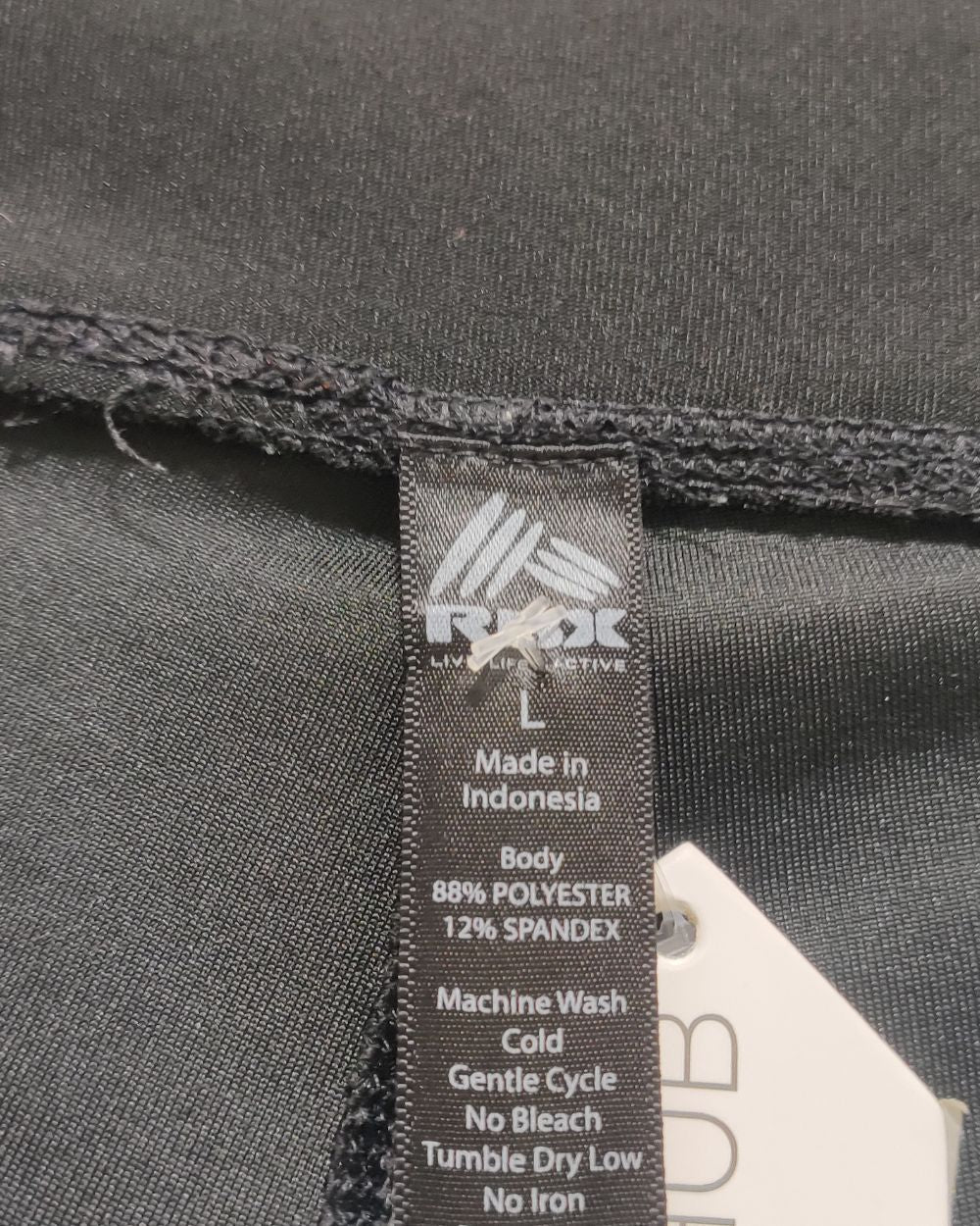 RBX Black Sport Gym Tights For Women L