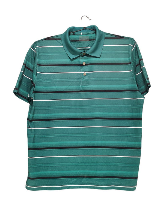 Thrift Hub Green Sport Polo T Shirt  For Men X Large