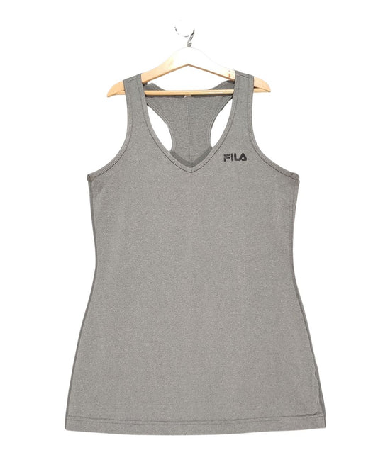 Fila Gray Sport Vest T Shirt For Women Medium