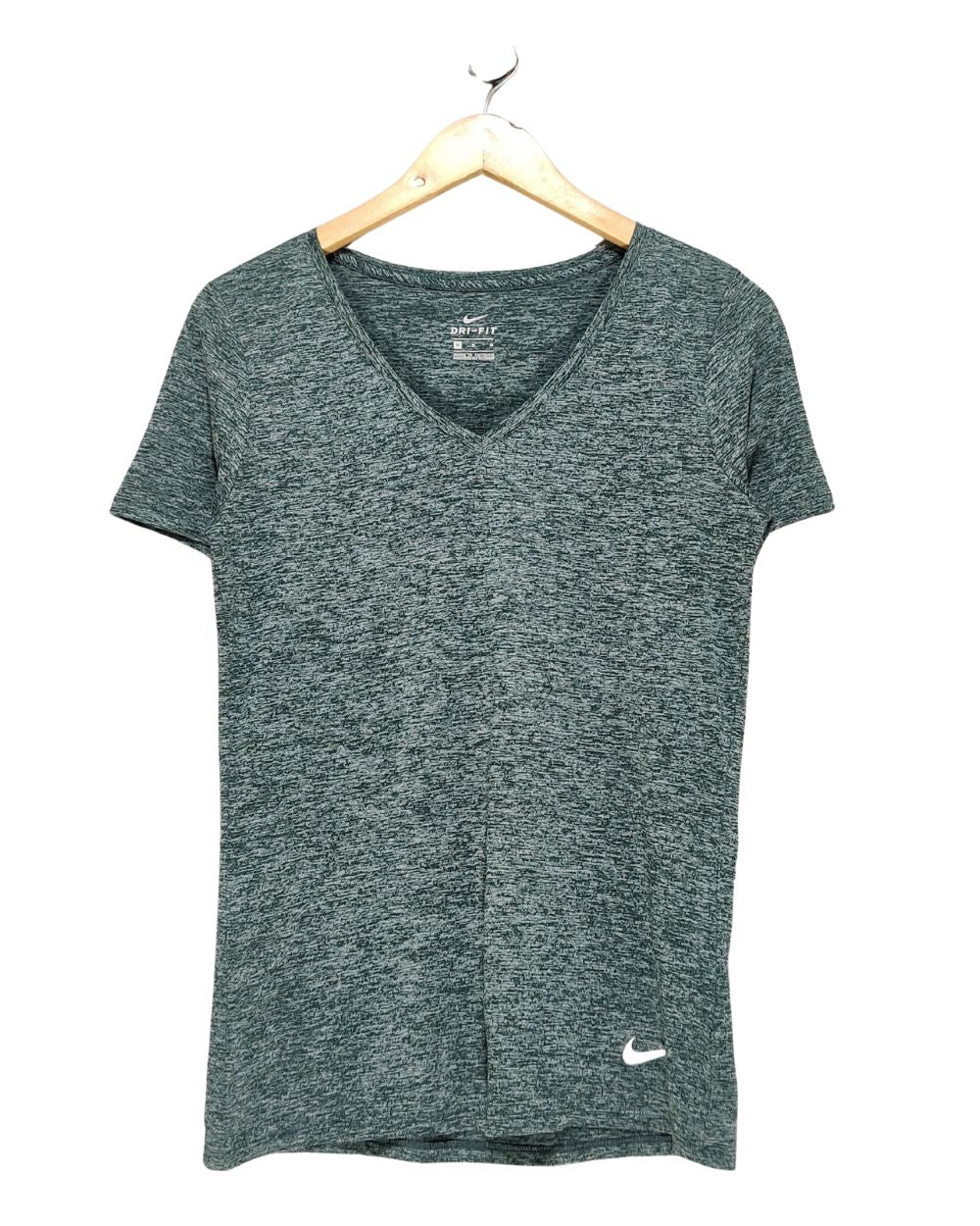 Nike Dri Fit Gray Sport T Shirt For Women M